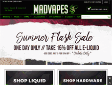 Tablet Screenshot of madvapes.com